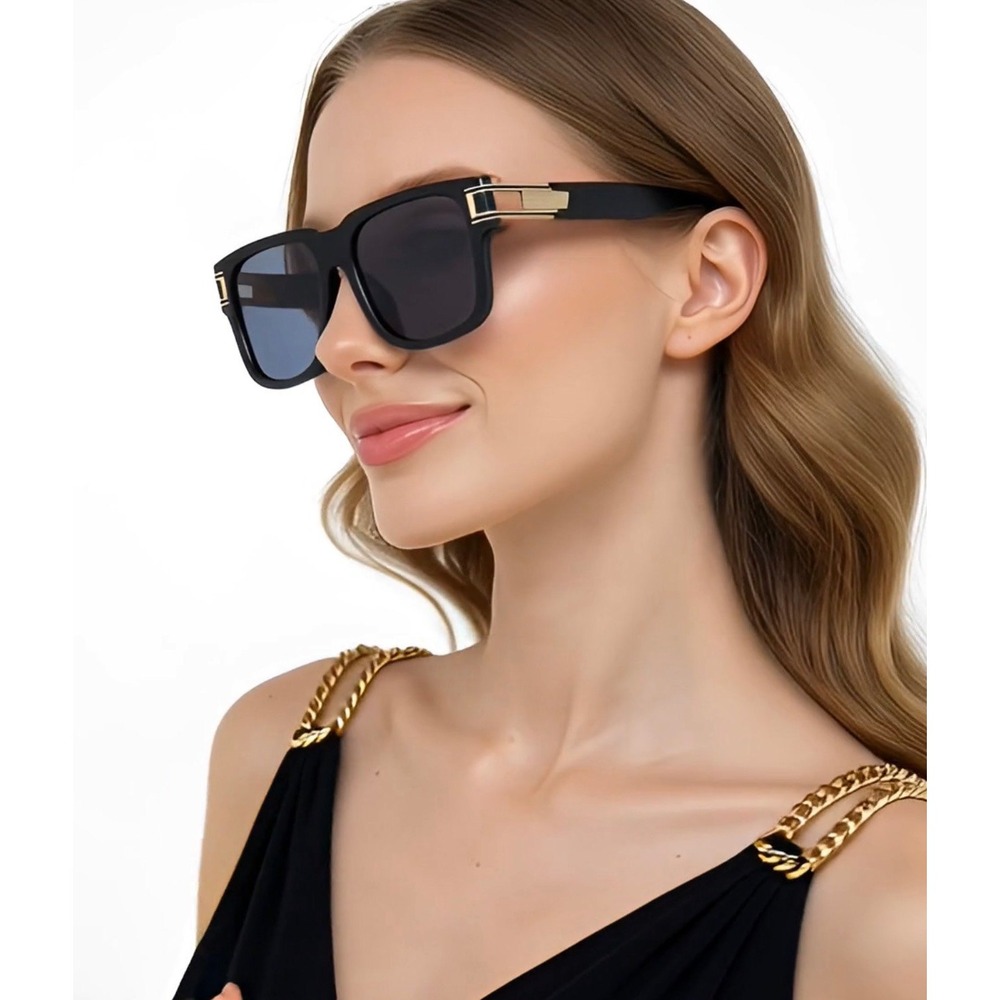 Retro Urban City Gent Hipster Thick Women Horn‎ Rim Rectangle Sunglasses Lentes